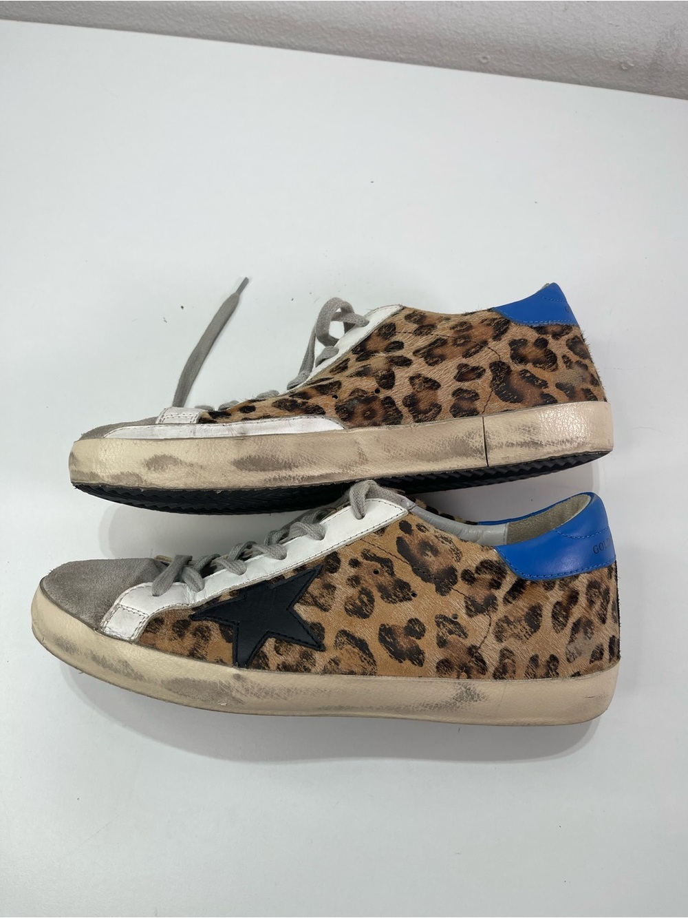 Golden Goose Superstar Calf Hair Leopard Leather Sneakers Skateboard Women 40 - Picture 8 of 9